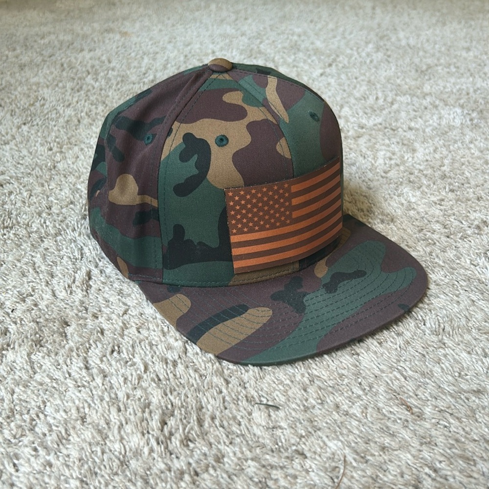 Camo American Flag Hat 🇺🇸
